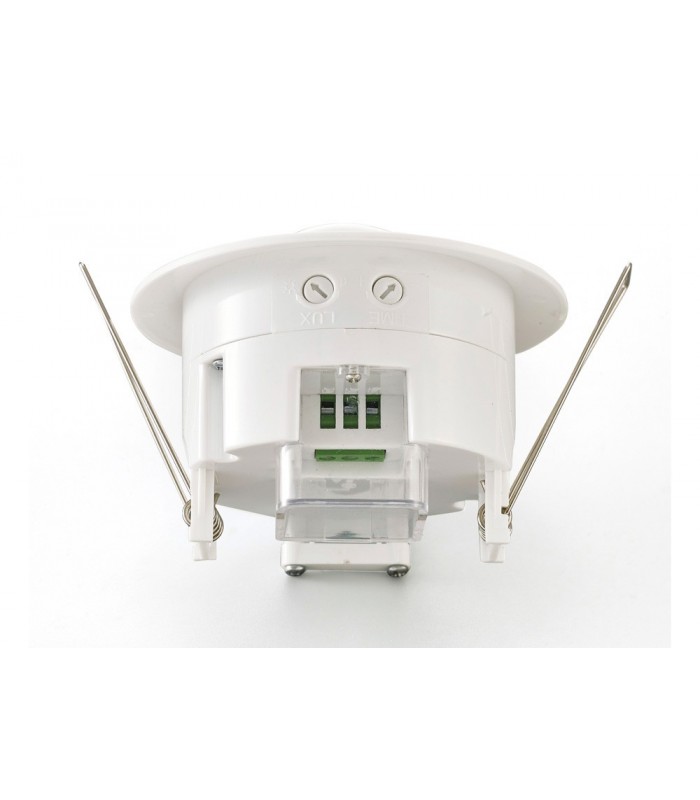 Flush Mounted IP20 6m PIR Detector 360 Deg with Adjustable Time And Lux Level White - 22