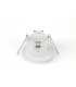 Flush Mounted IP20 6m PIR Detector 360 Deg with Adjustable Time And Lux Level White - 24