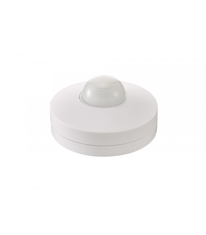 Surface Mounted IP20 6m 360 Deg PIR Sensor with Adjustable Time And Lux Level White - 10