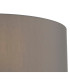 Banyan 3 Light Multi Arm Pendant E14 Satin Nickel With 50cm x 22cm Faux Silk Shade Grey/White Laminate-9