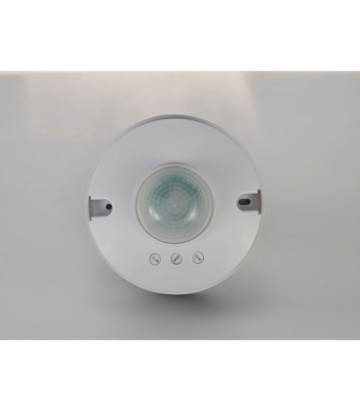 Surface Mounted IP20 6m 360 Deg PIR Sensor with Adjustable Time And Lux Level White - 17