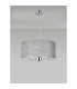 Banyan 3 Light Multi Arm Pendant 1.5m Chain E14 Polished Chrome With 50cm x 20cm Silver Leaf With White Lining Shade-11