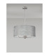 Banyan 3 Light Multi Arm Pendant 1.5m Chain E14 Satin Nickel With 50cm x 20cm Silver Leaf With White Lining Shade-11