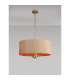 Banyan 3 Light Multi Arm Pendant With 50cm x 20cm Dual Faux Silk Fabric Shade Champagne Gold/Antique Gold-2