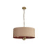 Banyan 3 Light Multi Arm Pendant With 50cm x 20cm Dual Faux Silk Fabric Shade Champagne Gold/Antique Gold-4
