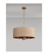 Banyan 3 Light Multi Arm Pendant With 50cm x 20cm Dual Faux Silk Fabric Shade Champagne Gold/Antique Gold-11