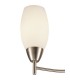 Semi Flush Ceiling 3 Light E14 Satin Nickel, Opal Glass - 5