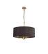 Banyan 3 Light Multi Arm Pendant With 50cm x 20cm Dual Faux Silk Fabric Shade Champagne Gold/Midnight Black-4