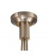 Semi Flush Ceiling 3 Light E14 Satin Nickel, Opal Glass - 6