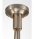 Semi Flush Ceiling 3 Light E14 Satin Nickel, Opal Glass - 7