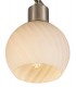 Semi Flush Ceiling 4 Light E14 Satin Nickel, Round Swirl Pattern Fosted Glass - 7