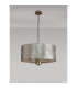 Banyan 3 Light Multi Arm Pendant With 50cm x 20cm Silver Leaf Shade Champagne Gold/Silver Leaf-11