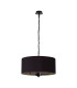 Banyan 3 Light Multi Arm Pendant With 50cm x 20cm Dual Faux Silk Fabric Shade Matt Black/Midnight Black-4