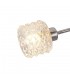Semi Flush Ceiling 3 Light G9 Polished Chrome, Clear Textured Glass - 5
