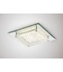 LED Flush Ceiling Light, 280mm Square, 12W 960lm 4000K Polished Chrome, Crystal - 2
