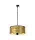 Banyan 3 Light Multi Arm Pendant With 50cm x 20cm Gold Leaf Shade Matt Black/Gold Leaf-1