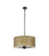 Banyan 3 Light Multi Arm Pendant With 50cm x 20cm Gold Leaf Shade Matt Black/Gold Leaf-4
