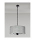 Banyan 3 Light Multi Arm Pendant With 50cm x 20cm Silver Leaf Shade Matt Black/Silver Leaf-11