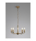 Banyan 45cm 5 Light Multi Arm Pendant Without Shade 1.5m Chain E14 Champagne Gold-3