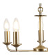 Banyan 45cm 5 Light Multi Arm Pendant Without Shade 1.5m Chain E14 Champagne Gold-7