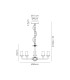 Banyan 45cm 5 Light Multi Arm Pendant Without Shade 1.5m Chain E14 Matt Black-3
