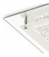 LED Flush Ceiling Light, 360mm Square, 18W 1440lm 4000K Polished Chrome, Crystal - 6