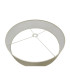 Banyan 5 Light Multi Arm Pendant E14 Satin Nickel With 60cm x 15cm Faux Silk Shade Ivory Pearl/White Laminate-8