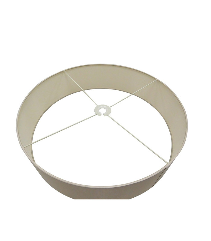 Banyan 5 Light Multi Arm Pendant E14 Satin Nickel With 60cm x 15cm Dual Faux Silk Shade Nude Beige/Moonlight-8