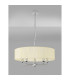 Banyan 5 Light Multi Arm Pendant With 60cm x 15cm Organza Shade Polished Chrome/Cream-11