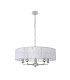 Banyan 5 Light Multi Arm Pendant With 60cm x 15cm Organza Shade Polished Chrome/Grey-4