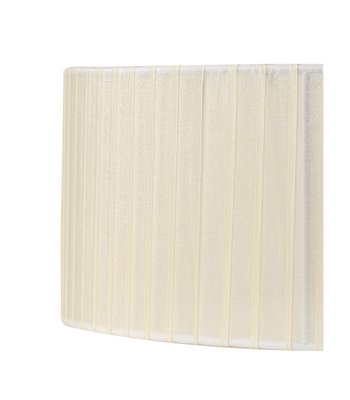 Banyan 5 Light Multi Arm Pendant With 60cm x 15cm Organza Shade Satin Nickel/Cream-8