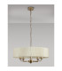 Banyan 5 Light Multi Arm Pendant With 60cm x 15cm Organza Shade Champagne Gold/Cream-14