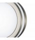 Round LED Flush Ceiling Light, Wall Lamp 2.4W 4000K IP44 Exterior Plain Design Stainless Steel, Opal - 4