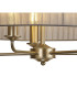 Banyan 5 Light Multi Arm Pendant With 60cm x 15cm Organza Shade Champagne Gold/Grey-8