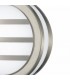 Round LED Flush Ceiling Light, Wall Lamp 2.4W IP44 Exterior Louvre Design Stainless Steel, Opal - 4
