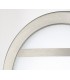 Round LED Flush Ceiling Light, Wall Lamp 2.4W IP44 Exterior Louvre Design Stainless Steel, Opal - 5