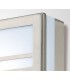 Square LED Flush Ceiling Light, Wall Lamp 2.4W IP44 Exterior Louvre Design Stainless Steel, Opal - 6