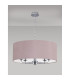 Banyan 5 Light Multi Arm Pendant E14 Polished Chrome With 60cm x 22cm Dual Faux Silk Shade Taupe/Halo Gold-11