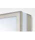 Square LED Flush Ceiling Light, Wall Lamp 2.4W IP44 Exterior Plain Design Stainless Steel, Opal - 6