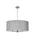 Banyan 5 Light Multi Arm Pendant E14 Polished Chrome With 60cm x 22cm Silver Leaf With White Lining Shade-4