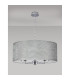 Banyan 5 Light Multi Arm Pendant E14 Polished Chrome With 60cm x 22cm Silver Leaf With White Lining Shade-11