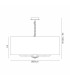 Banyan 5 Light Multi Arm Pendant E14 Satin Nickel With 60cm x 22cm Silver Leaf With White Lining Shade-3