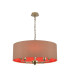 Banyan 5 Light Multi Arm Pendant With 60cm x 22cm Dual Faux Silk Fabric Shade Champagne Gold/Antique Gold-1