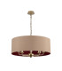 Banyan 5 Light Multi Arm Pendant With 60cm x 22cm Dual Faux Silk Fabric Shade Champagne Gold/Antique Gold-4