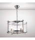 Cylindrical Ceiling Pendant 4 Light E14 Polished Chrome, Clear Glass - 2