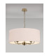 Banyan 5 Light Multi Arm Pendant With 60cm x 22cm Dual Faux Silk Fabric Shade Champagne Gold/Nude Beige-2