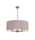 Banyan 5 Light Multi Arm Pendant With 60cm x 22cm Dual Faux Silk Fabric Shade Champagne Gold/Raw Cocoa-4