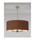 Banyan 5 Light Multi Arm Pendant With 60cm x 22cm Dual Faux Silk Fabric Shade Champagne Gold/Taupe-2