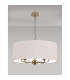 Banyan 5 Light Multi Arm Pendant With 60cm x 22cm Dual Faux Silk Fabric Shade Champagne Gold/Nude Beige-11