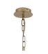 Banyan 5 Light Multi Arm Pendant With 60cm x 22cm Dual Faux Silk Fabric Shade Champagne Gold/Taupe-7